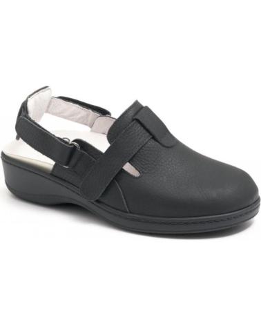 Tamancos de Mulher CALZAMEDI ZUECO DOBLE VELCRO COMODO W NEGRO