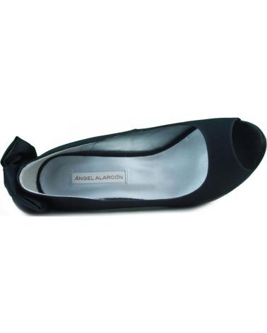 Zapatos de tacón de Mujer ANGEL ALARCON ANG ALARCON RASO NEGRO