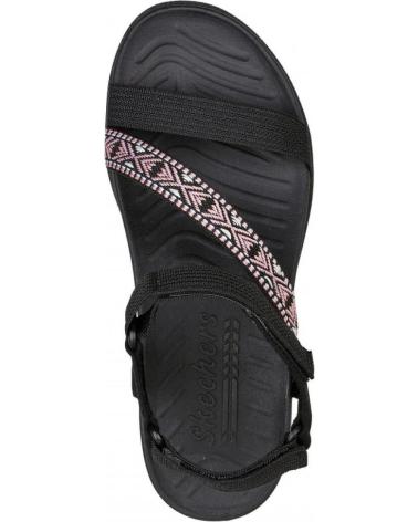 Woman Sandals SKECHERS SANDALIAS PLANAS 163221 NEGRO