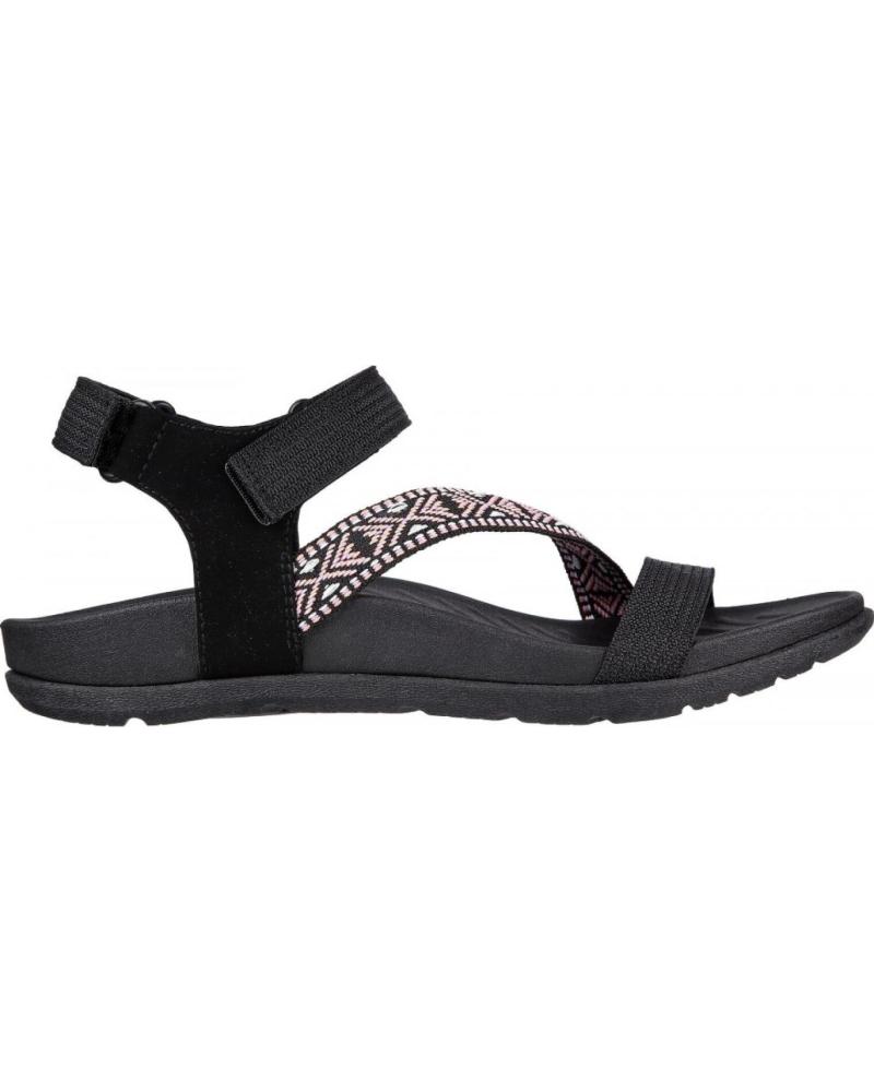 Woman Sandals SKECHERS SANDALIAS PLANAS 163221 NEGRO