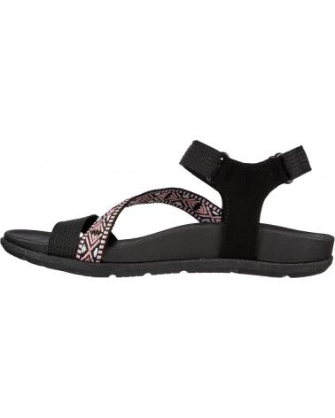 Woman Sandals SKECHERS SANDALIAS PLANAS 163221 NEGRO