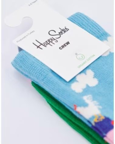 HAPPY SOCKS MÄDCHEN SOCKEN KFAT01 6000 MEHRFARBIG MULTICOLOR
