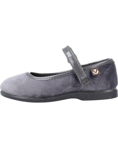 VICTORIA ALBA SCARPETTE MARY JANE IN VELLUTO GRIGIO MODELLO 102752V GRIS
