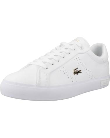 LACOSTE ZAPATILLAS POWERCOURT 2.0 LEATHER 47SFA0072 BLANCO WHTGLD WHTGLD