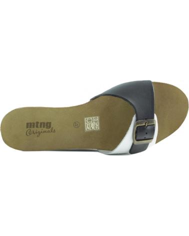 Woman Sandals MTNG MUSTANG VAQUETA SANDALIA ZUECO BLANCO