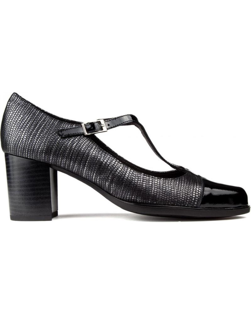 Zapatos de tacón de Mujer KROC ZAPATOS TACON CUERO NEGRO