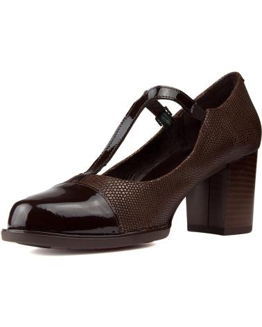 Zapatos de tacón de Mujer KROC ZAPATOS TACON CUERO MARRON