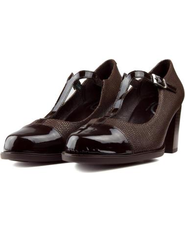 Zapatos de tacón de Mujer KROC ZAPATOS TACON CUERO MARRON