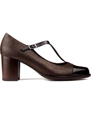 Zapatos de tacón de Mujer KROC ZAPATOS TACON CUERO MARRON