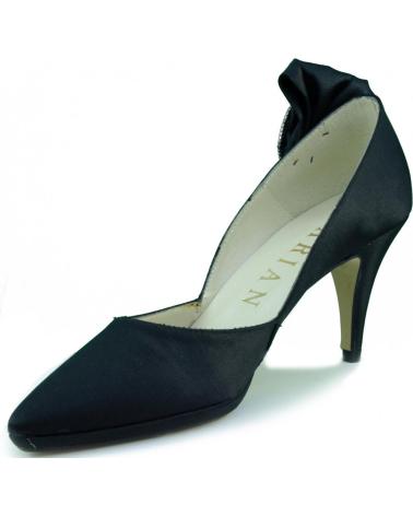 Zapatos de tacón de Mujer MARIAN ZAPATO DE MUJER FIESTA RASO TACON NEGRO