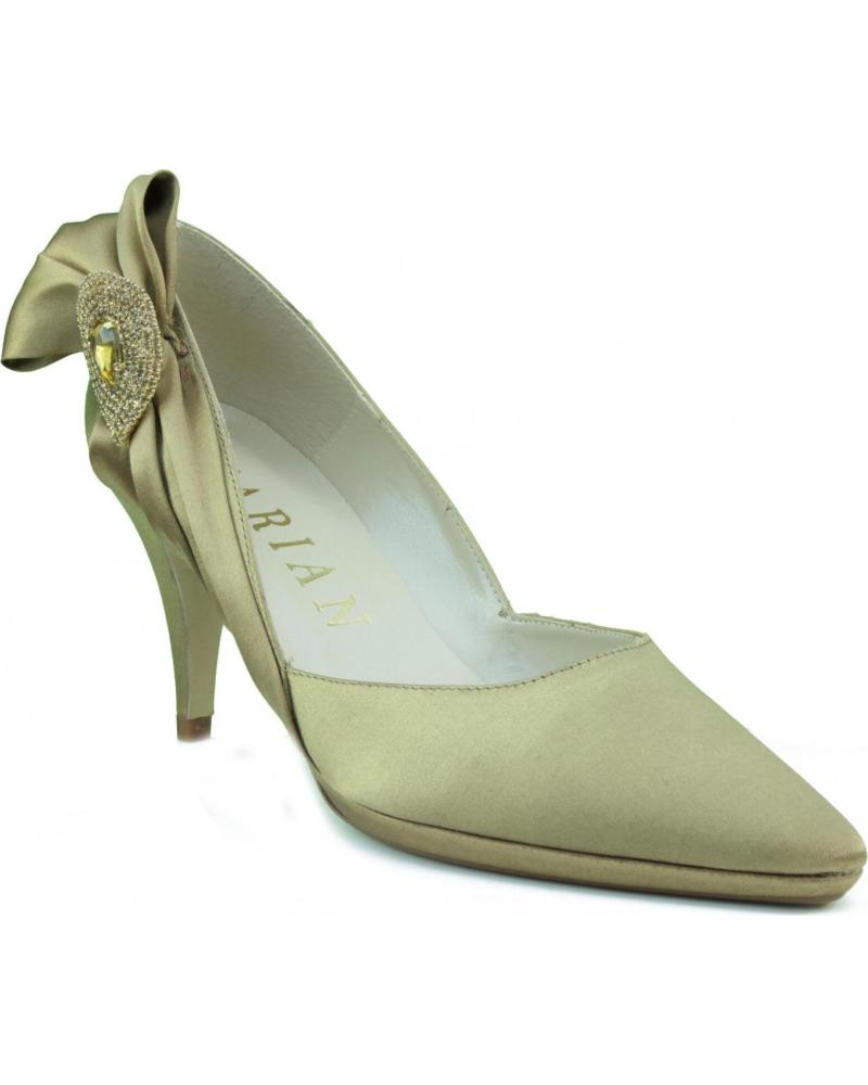 Zapatos de tacón de Mujer MARIAN ZAPATO DE MUJER FIESTA RASO TACON DORADO