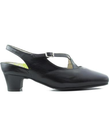 Zapatos de tacón de Mujer DRUCKER CALZAPEDIC ANATOMICO COMODO MUJER ANCHO FLEXIBLE NEGRO