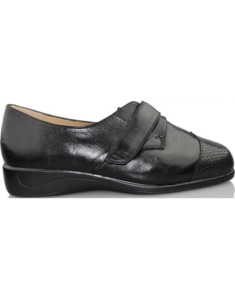 Mocasines de Mujer DRUCKER CALZAPEDIC SERPIENTE JUNGLA NEGRO