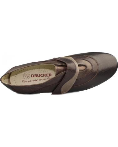 Zapatos de tacón de Mujer DRUCKER CALZAPEDIC ZAPATO TACON MUJER COMODO MARRON