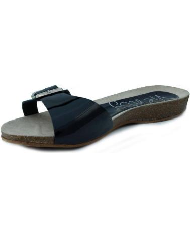 Sandalen für Damen VIENTY BIO PLANO CHAROL NEGRO