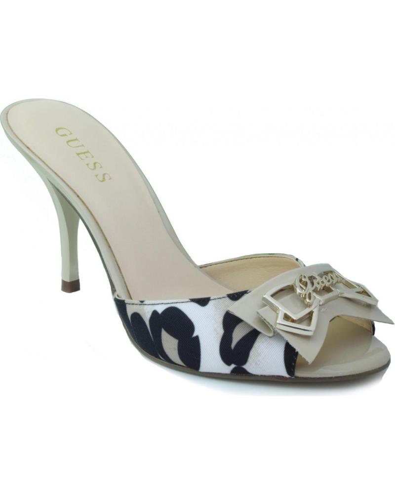 Sandali per Donna GUESS ZUECO LEOPARDO MUJER TACON BEIGE