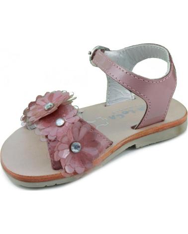 Sandalias de Niña OCA LOCA SHOES OCA LOCA SANDALIA PIEL CHAROL PINK