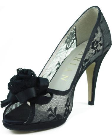 Zapatos de tacón de Mujer MARIAN ZAPATO FIESTA TRANSPARENTE COMODO NEGRO