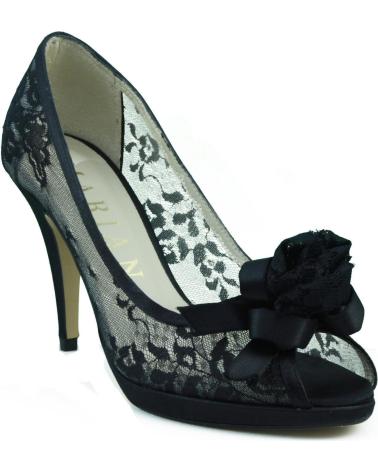 Zapatos de tacón de Mujer MARIAN ZAPATO FIESTA TRANSPARENTE COMODO NEGRO