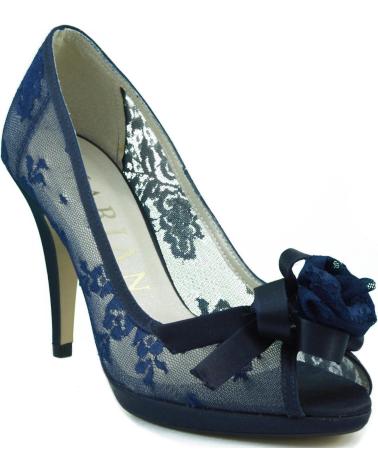 Zapatos de tacón de Mujer MARIAN ZAPATO FIESTA TRANSPARENTE COMODO AZUL
