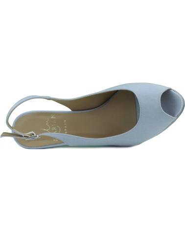Zapatos de tacón de Mujer MARIAN ZAPATO SALON DE FIESTA PUNTA ABIERTA MUJER PLATA