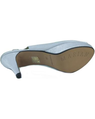 Zapatos de tacón de Mujer MARIAN ZAPATO SALON DE FIESTA PUNTA ABIERTA MUJER PLATA