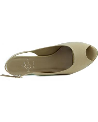 Zapatos de tacón de Mujer MARIAN ZAPATO SALON DE FIESTA PUNTA ABIERTA MUJER DORADO