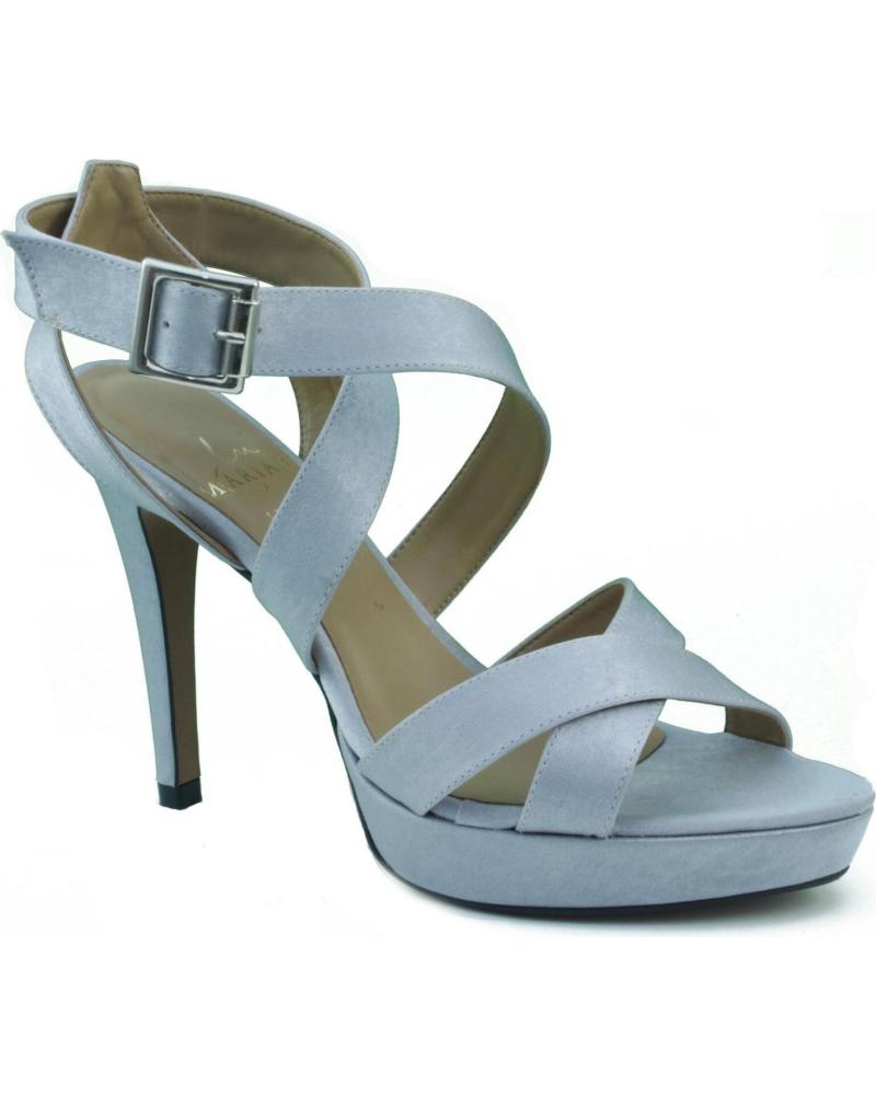 Zapatos de tacón de Mujer MARIAN ZAPATO DE FIESTA CON TIRAS Y HEBILLA MUJER PLATA