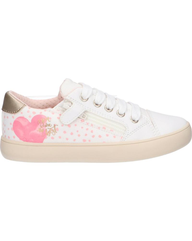 Deportivas de Niña GEOX J024NB 0AW54 J GISLI C1364 WHITE-DK PINK