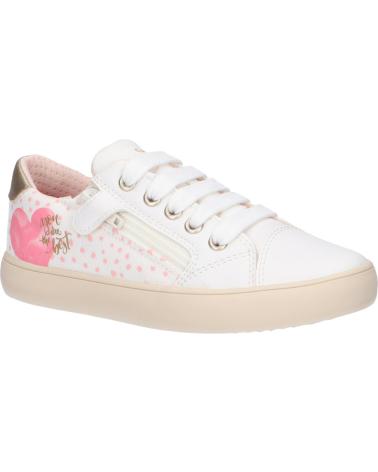 Deportivas de Niña GEOX J024NB 0AW54 J GISLI C1364 WHITE-DK PINK