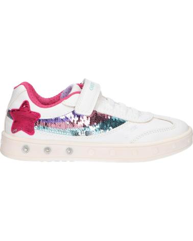 Deportivas de Niña GEOX  J358WB 0BCAT J SKYLIN C0653 WHITE-MULTICOLOR BLANCO