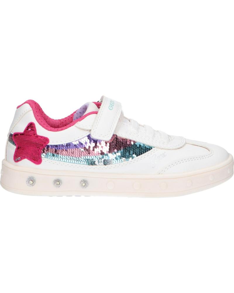 Sportif pour Fille GEOX  J358WB 0BCAT J SKYLIN C0653 WHITE-MULTICOLOR BLANCO