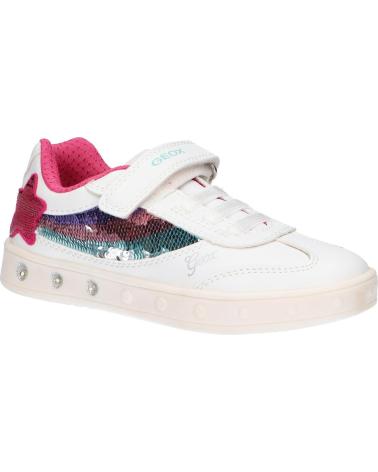 Sportif pour Fille GEOX  J358WB 0BCAT J SKYLIN C0653 WHITE-MULTICOLOR BLANCO