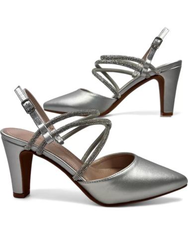 Sandálias de Mulher TIMBOS SANDALIA TACON FIESTA MUJER PLATA 129989 PLATEADO