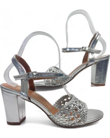 Sandalen für Damen TIMBOS SANDALIA TACON FIESTA MUJER PLATA 129933 PLATEADO