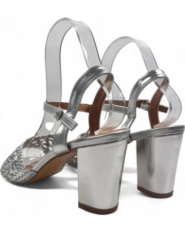 Sandalen für Damen TIMBOS SANDALIA TACON FIESTA MUJER PLATA 129933 PLATEADO