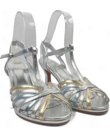 Sandalias de Mujer TIMBOS SANDALIA TACON FIESTA MUJER PLATA 129924 PLATEADO