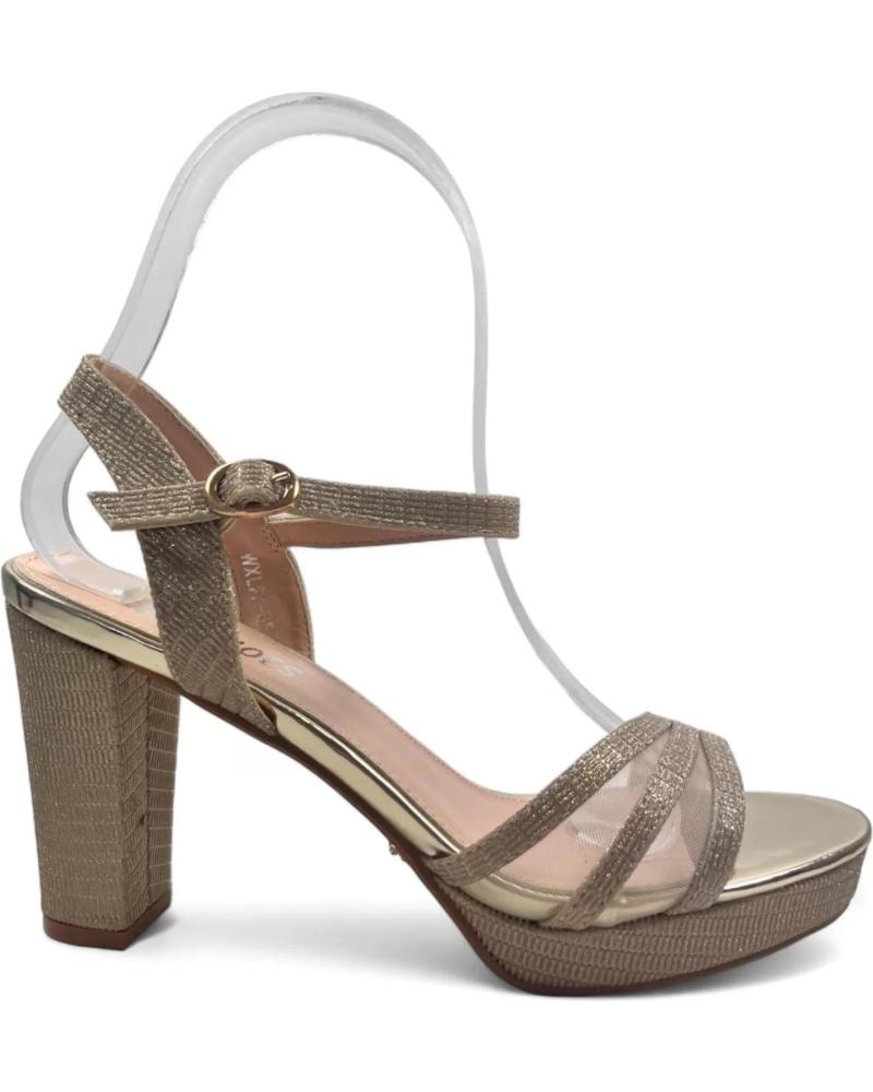 Woman Sandals TIMBOS SANDALIA TACON FIESTA MUJER ORO 129922 AMARILLO
