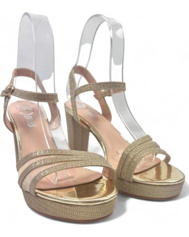 Woman Sandals TIMBOS SANDALIA TACON FIESTA MUJER ORO 129922 AMARILLO