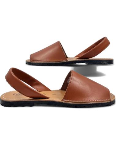 Sandalen für Herren TIMBOS MENORQUINA DE PIEL PARA MUJER COLOR CAMEL 129879 MARRóN