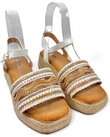 Sandalias de Mujer TIMBOS SANDALIA CUNA PLATAFORMA ESPARTO MUJER 129851 BLANCO