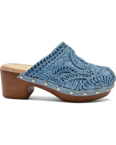 Zoccoli per Donna TIMBOS ZUECO TACON DE MADERA COLOR 129818 AZUL