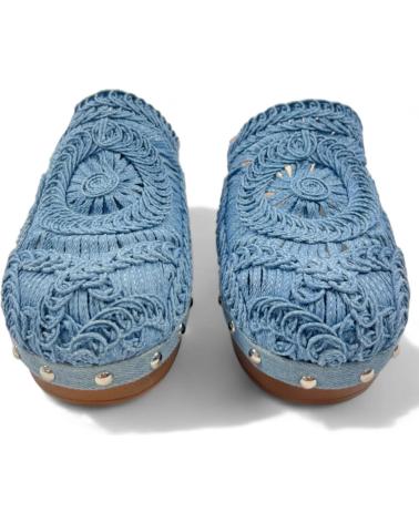 Zoccoli per Donna TIMBOS ZUECO TACON DE MADERA COLOR 129818 AZUL