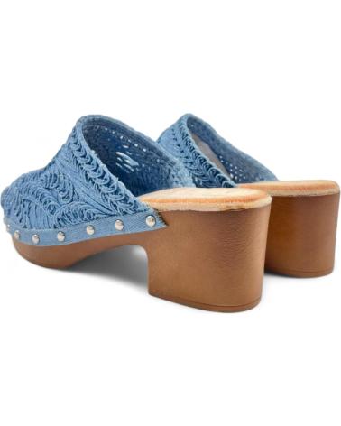 Zoccoli per Donna TIMBOS ZUECO TACON DE MADERA COLOR 129818 AZUL