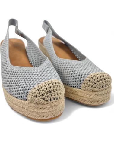 Sandalias de Mujer TIMBOS SANDALIA CUNA ESPARTO MUJER PLATA 129814 PLATEADO