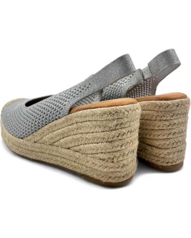 Sandalias de Mujer TIMBOS SANDALIA CUNA ESPARTO MUJER PLATA 129814 PLATEADO