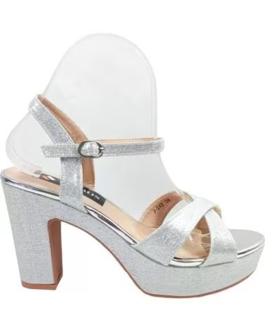 Sandálias de Mulher TIMBOS SANDALIA TACON FIESTA PLATA 129706 PLATEADO