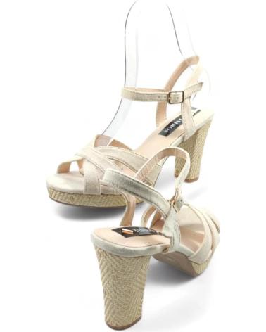 Woman Sandals TIMBOS SANDALIA TACON FIESTA PLATAFORMA MUJER BEIGE 129613 AMARILLO