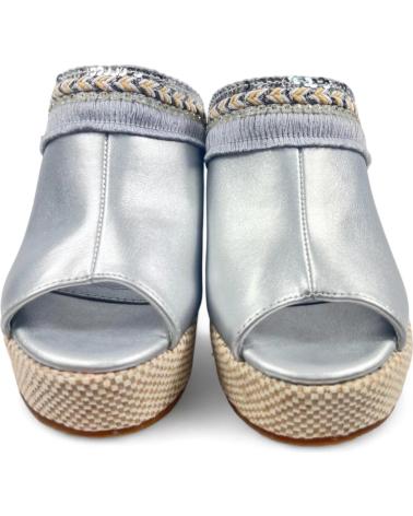 Scarpe-Con-Zeppa-De-Mujer-TIMBOS-ZUECO-CUNA-PLATA-129568-PLATEADO