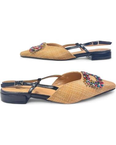 Sandálias de Mulher TIMBOS SANDALIA TACON DESTALONADO MUJER NEGRO 129545 NEGRO